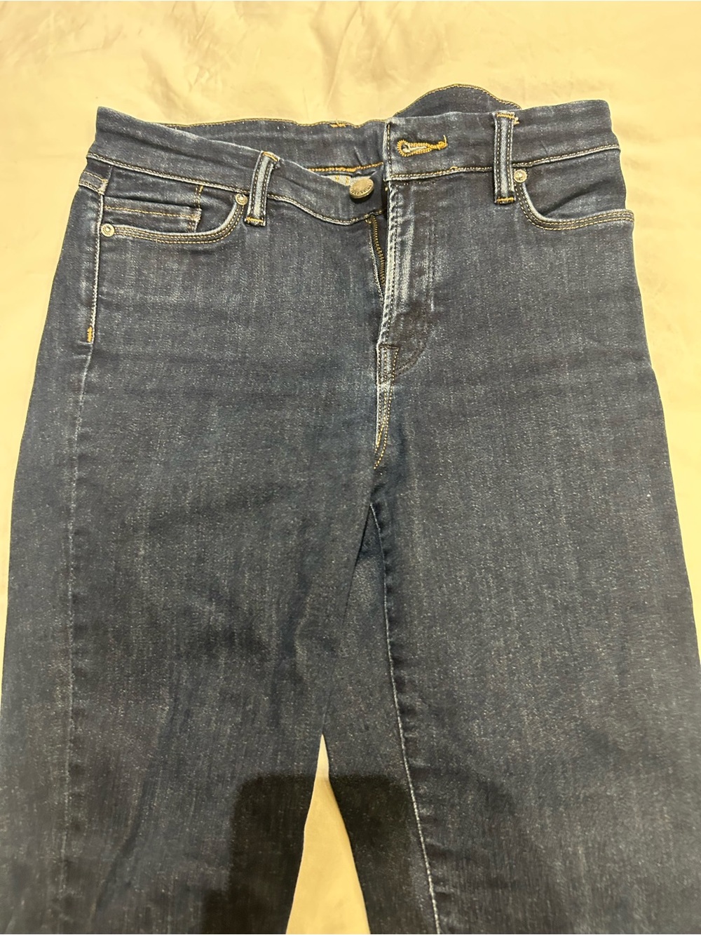 Women dark blue skinny jeans